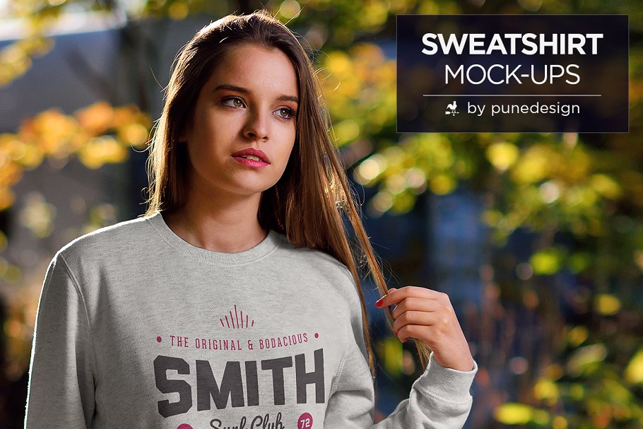 休闲运动衫模型 Sweatshirt Mock-Up #14