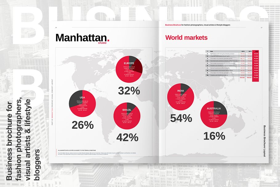 曼哈顿企业宣传册 manhattan business br