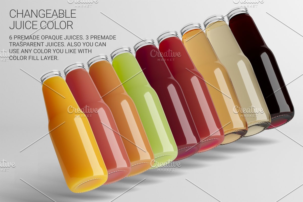 果汁瓶LG模型 Juice Bottle LG Mock-U