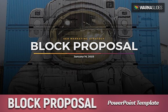 摄影主题的PPT模板 Block Proposal Powe