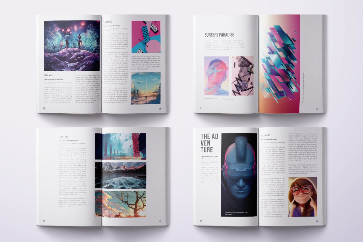 时尚杂志画册品牌手册设计模板 multipurpose ph