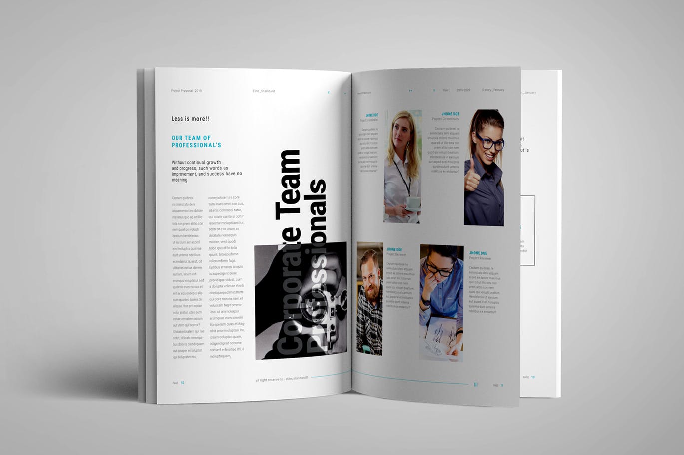 商务商业提案时尚杂志书籍装帧设计模板 proposal fr