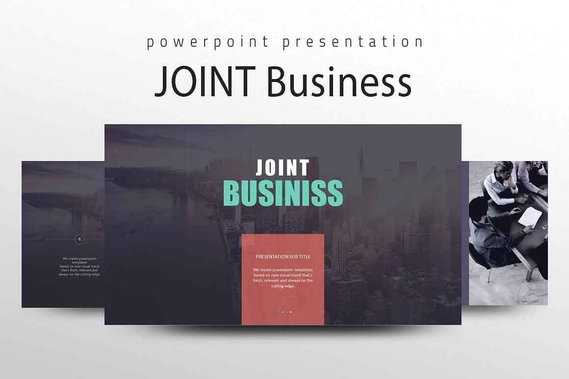 与业务相关的演示文稿模板 Joint_Business_Pr