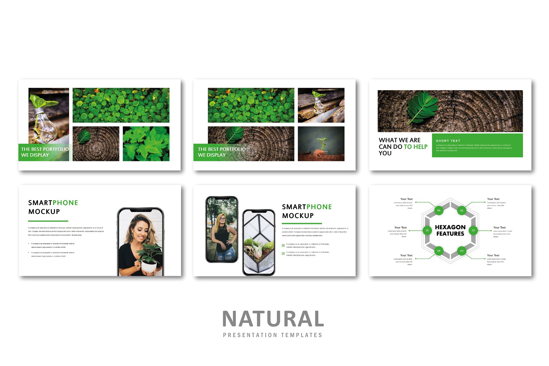 自然创意PowerPoint模板Natural Creati
