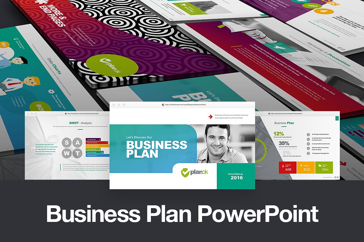 高端多功能的商务商业大数据幻灯片 Business Plan