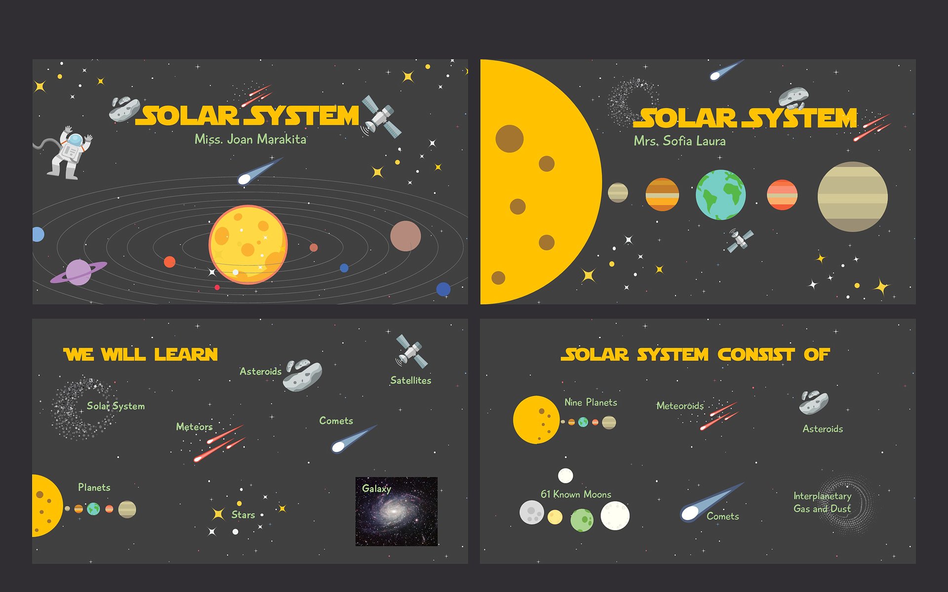 宇宙银河系太阳系幻灯片Solar System - Teac