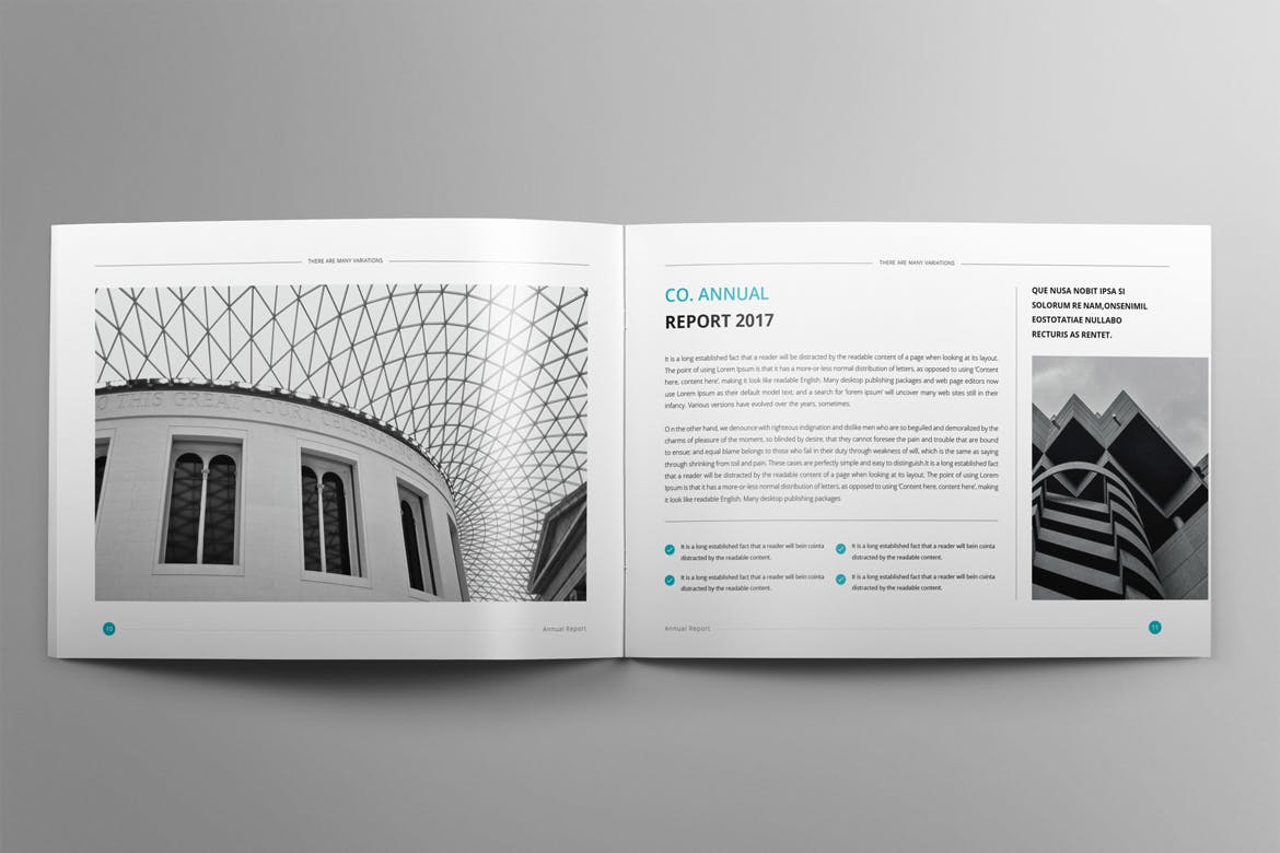 画册品牌手册杂志设计模板 annual report lan