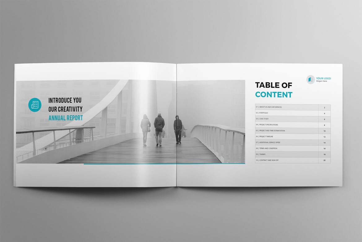 画册品牌手册杂志设计模板 annual report lan