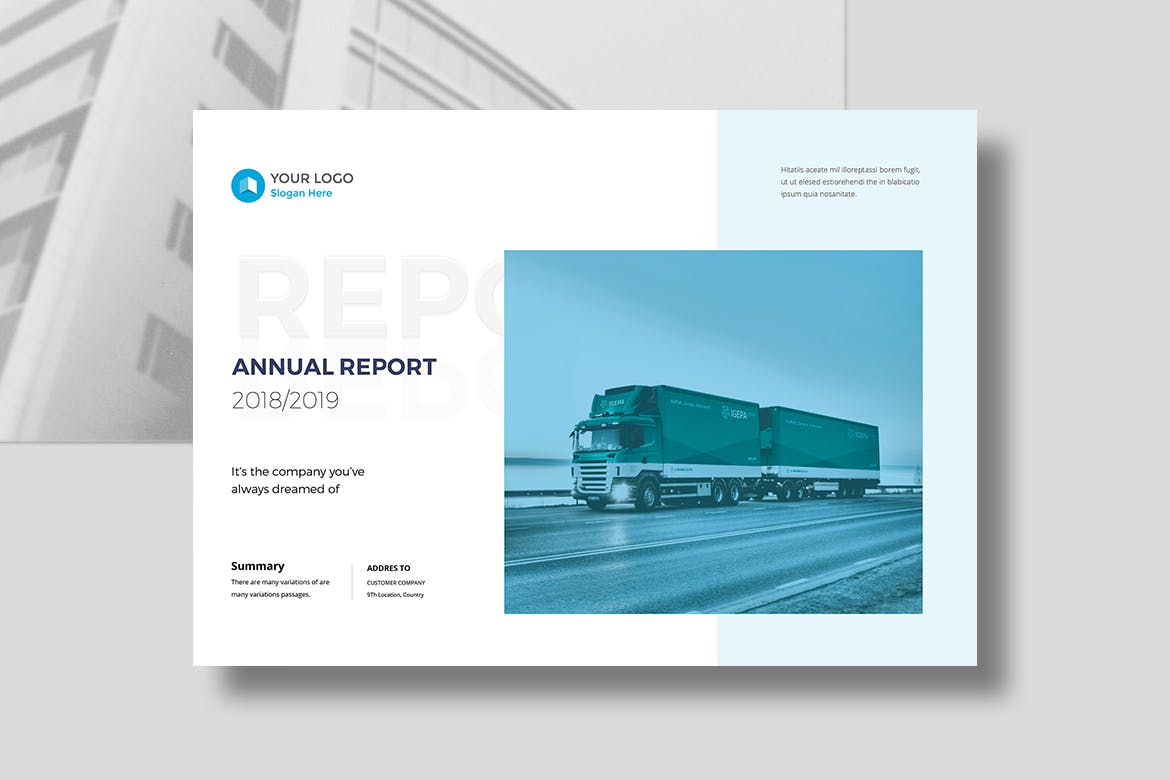 商业配色年度报告总结画册杂志设计模板 annual repo