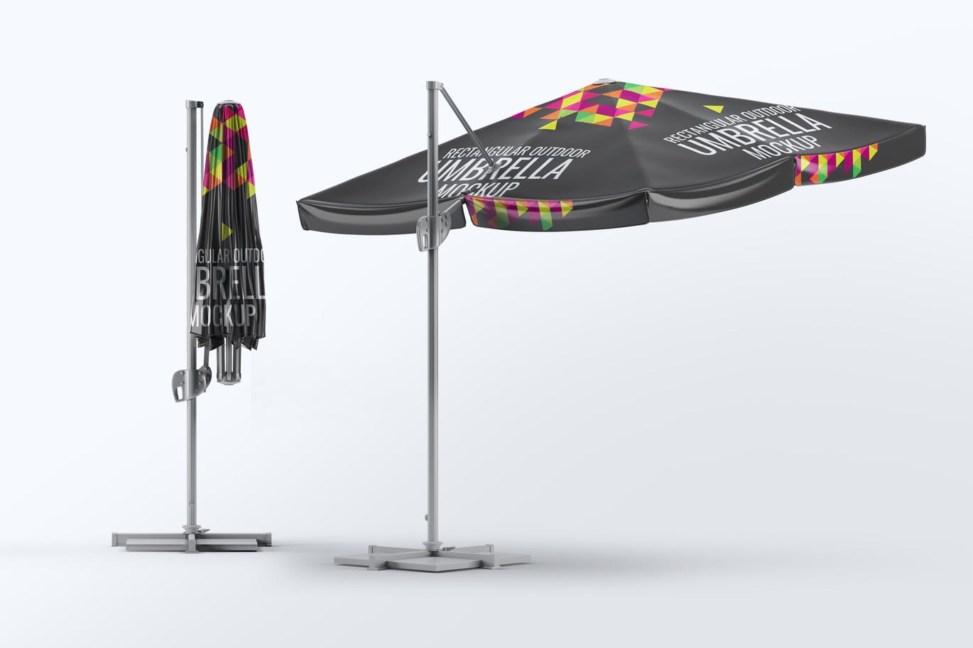 矩形户外遮阳扇太阳伞雨伞设计rectangular-outd