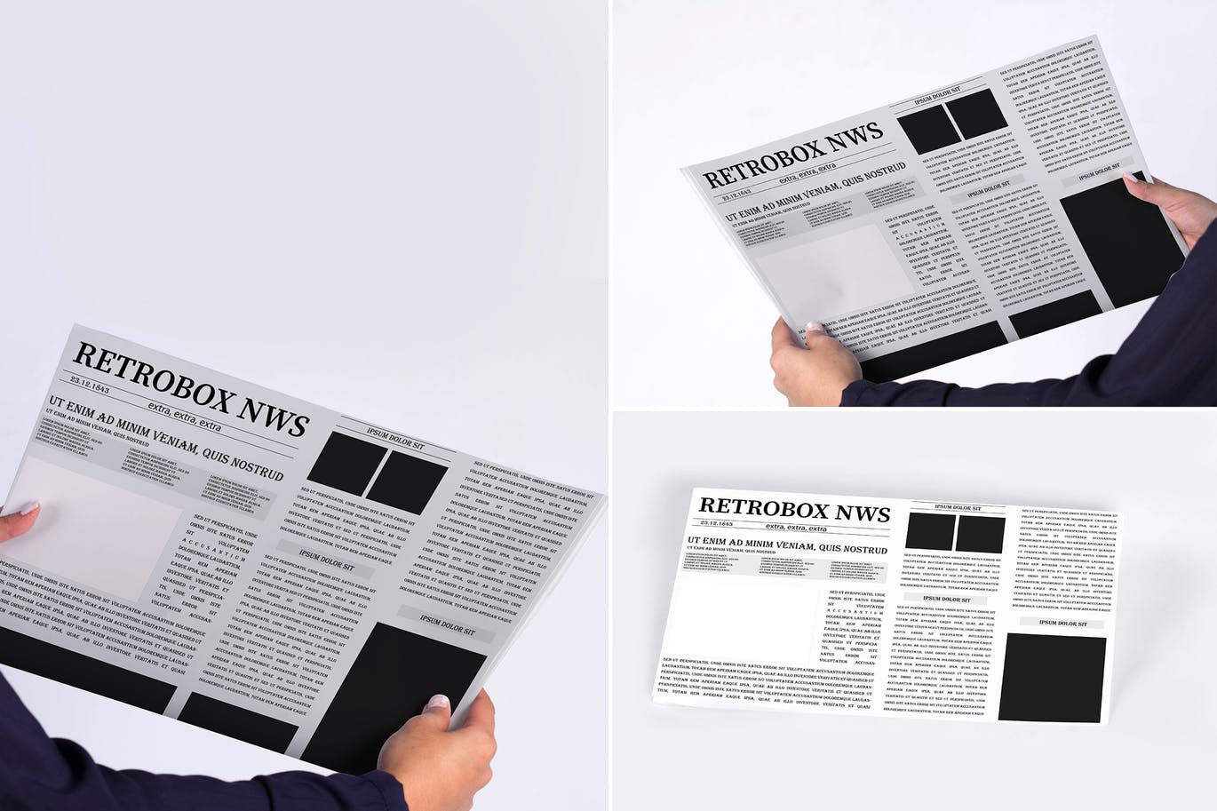 轻巧好用的高品质房地产报纸newspaper-mock-up