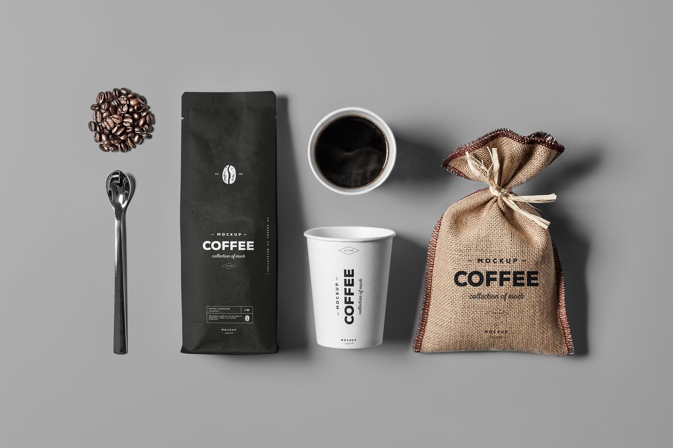 高端品牌咖啡店咖啡豆模型Coffe Mock-up #316