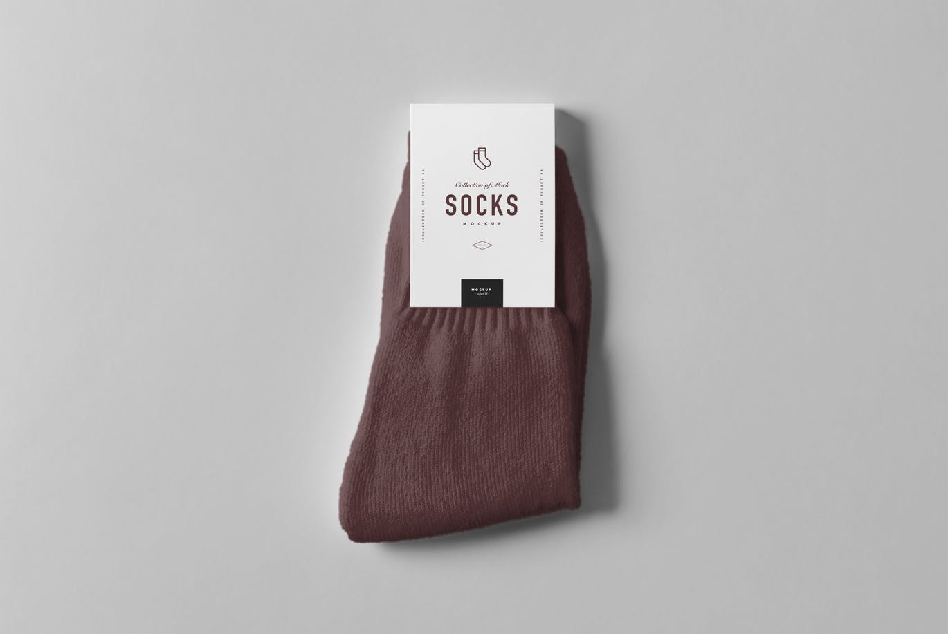 时尚高端的逼真质感的袜子包装设计socks-package-