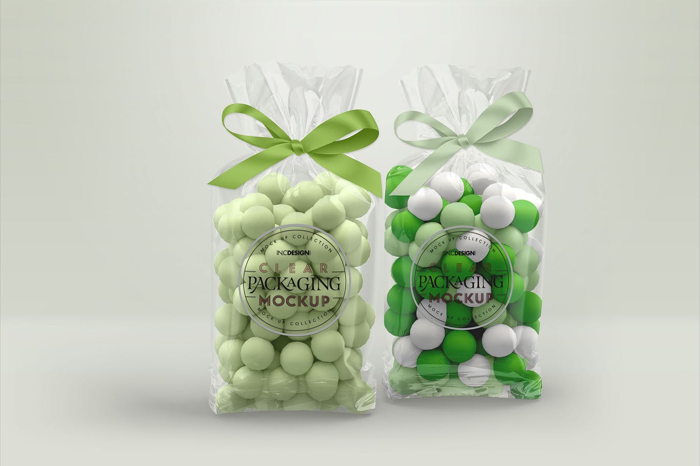 高品质的逼真质感的透明糖果袋clear-candy-bags