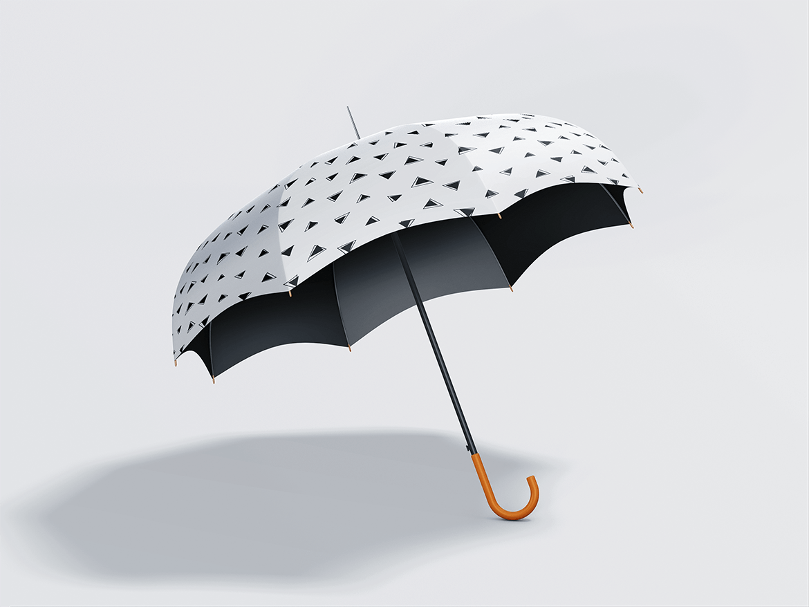 高品质的多角度雨伞太阳伞设计umbrella-mockup
