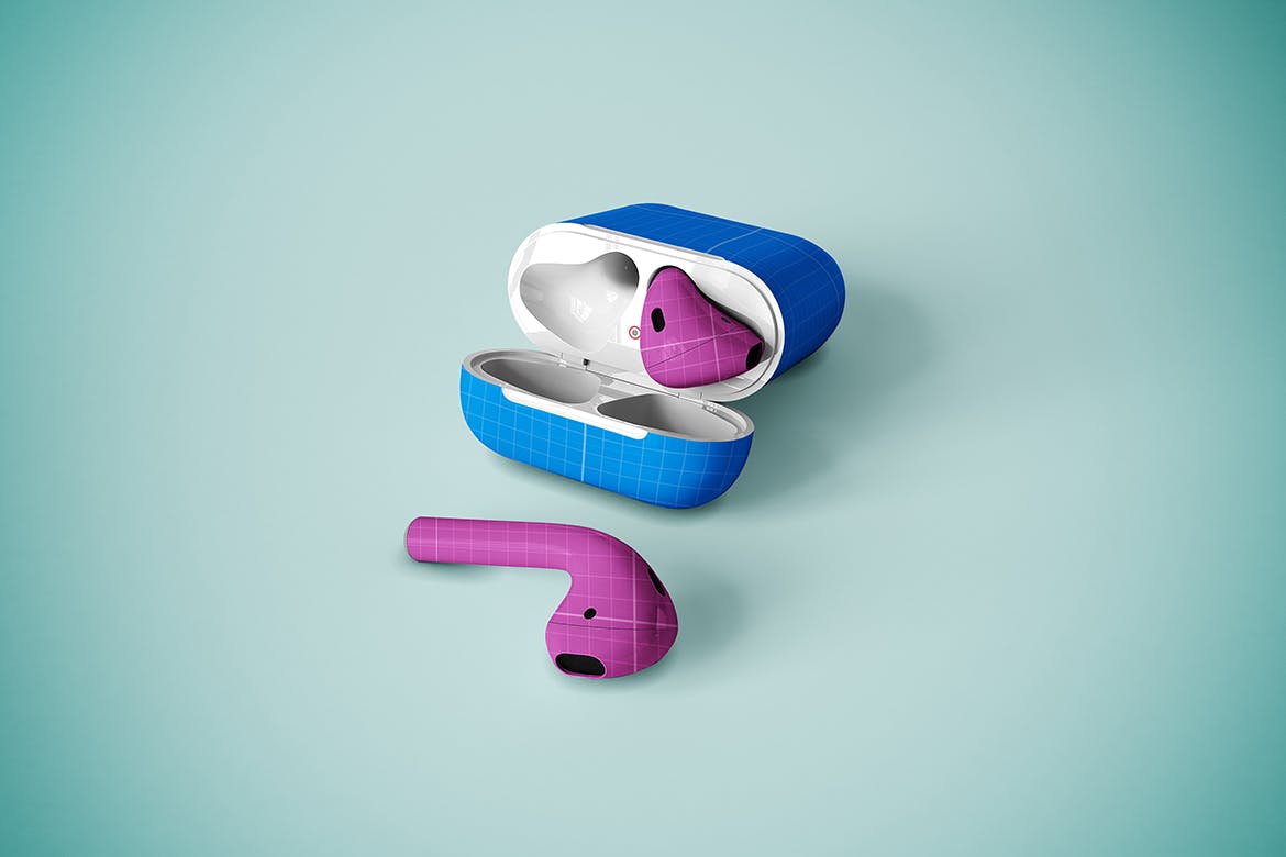 高品质耳机模型盒耳机盒展示模板 airpods-mockup