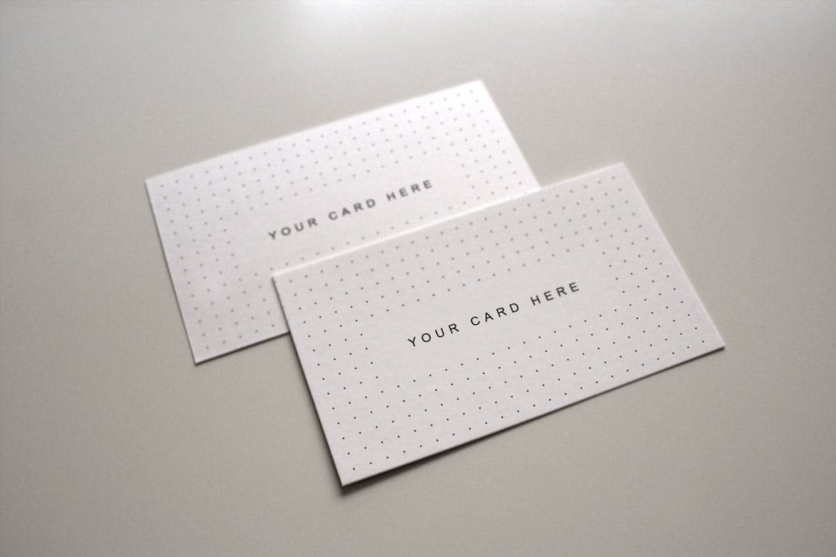 高品质的逼真质感名片设计VI样机business-cards
