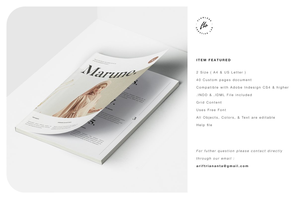 Marune简约时尚服装产品图册设计 MARUNE Mode