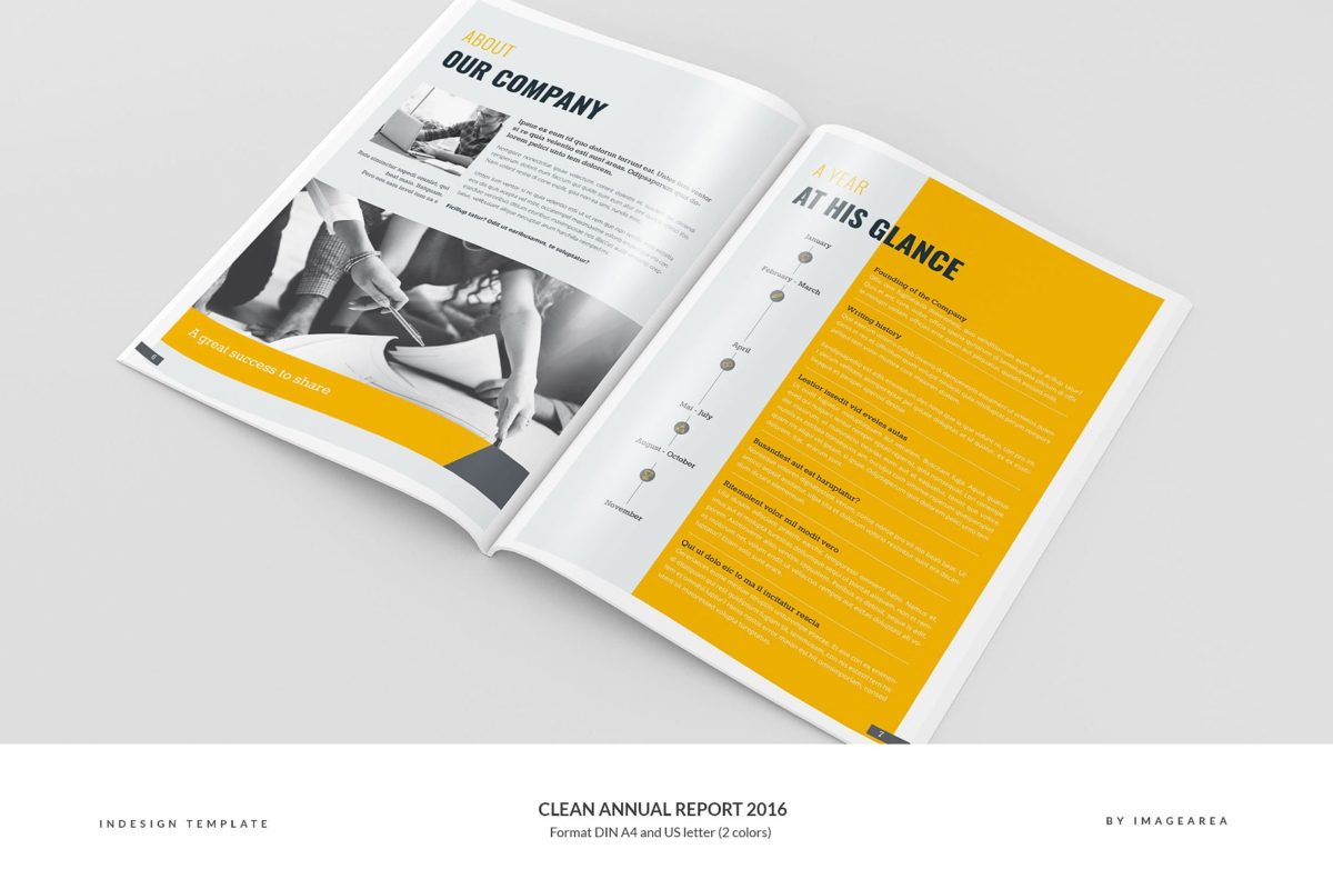简单的年度报告画册 Clean Annual Report