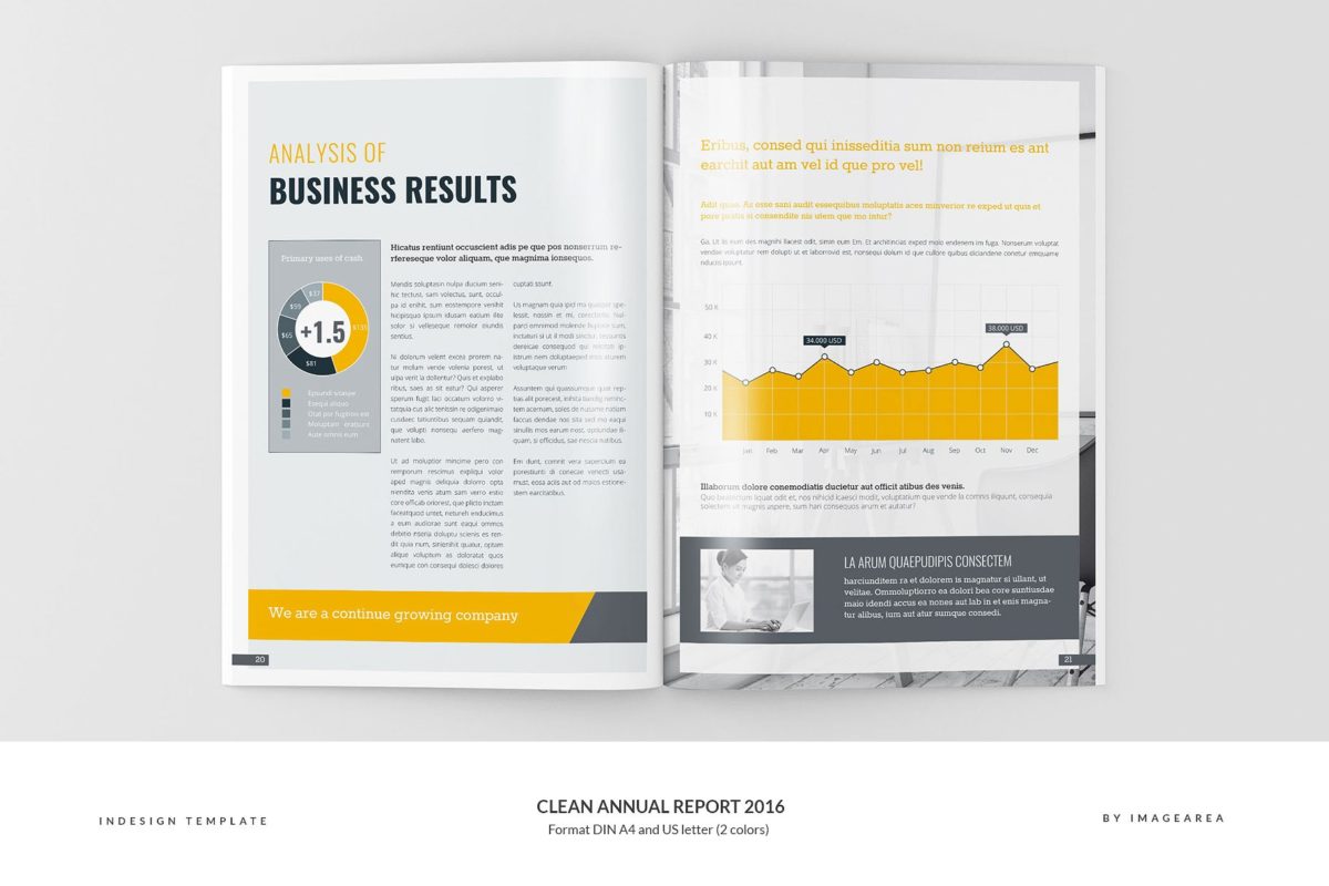 简单的年度报告画册 Clean Annual Report