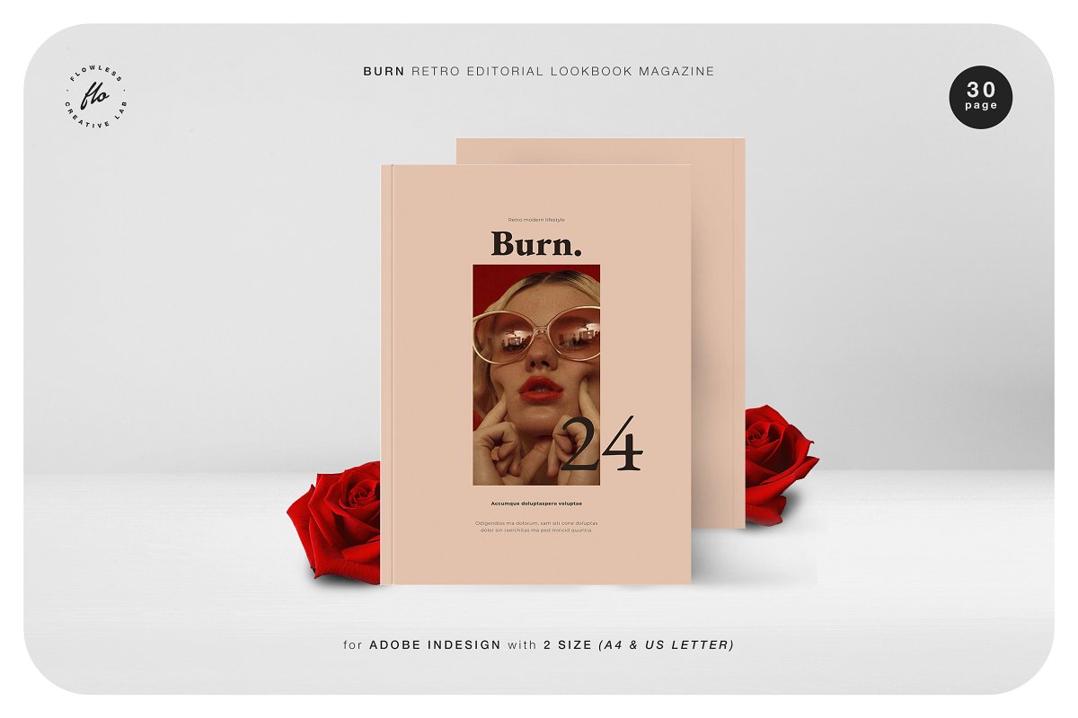 燃烧复古编辑产品图册 BURN Retro Editoria