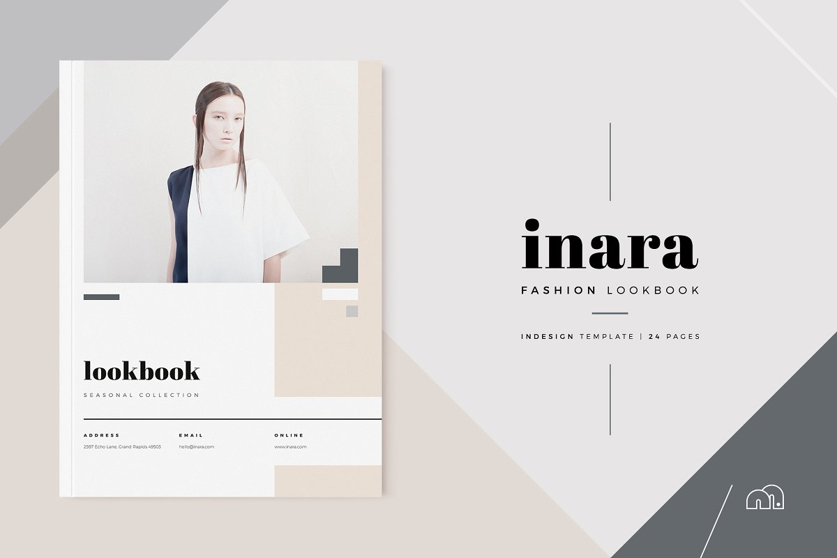 时尚企业产品画册模板 Lookbook – Inara 25