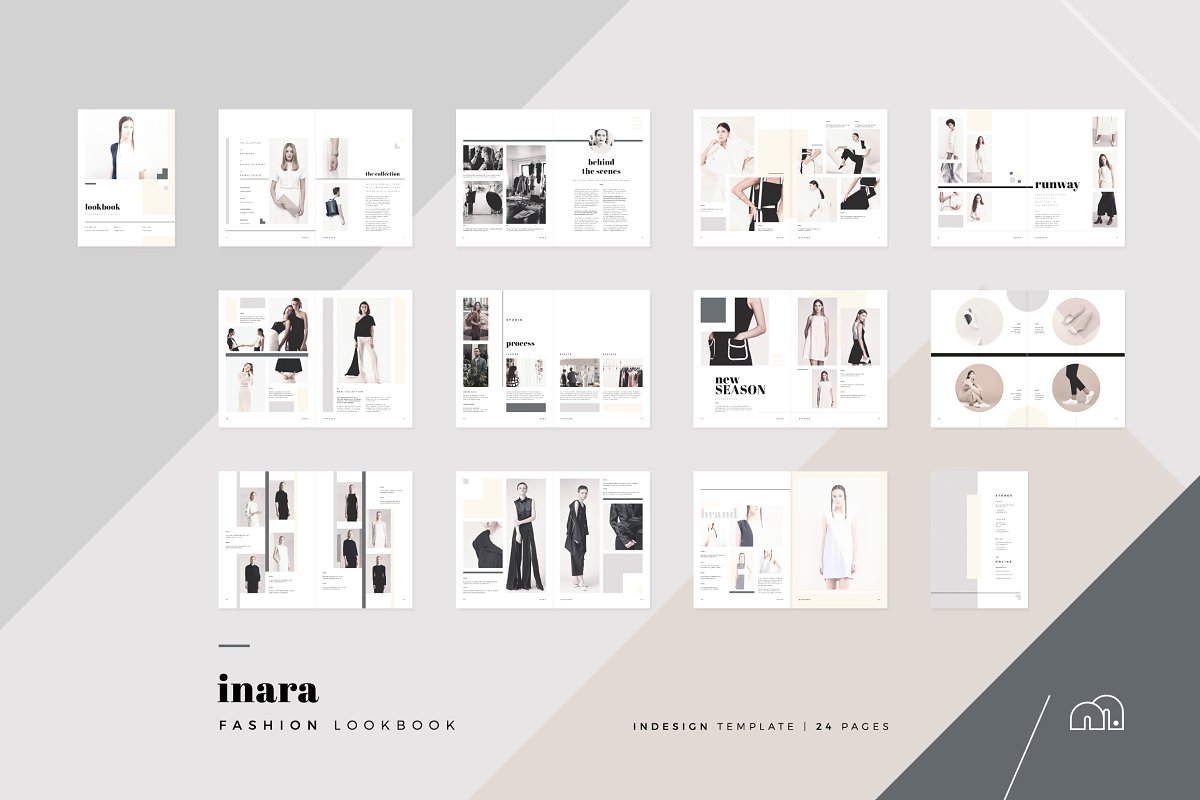 时尚企业产品画册模板 Lookbook – Inara 25