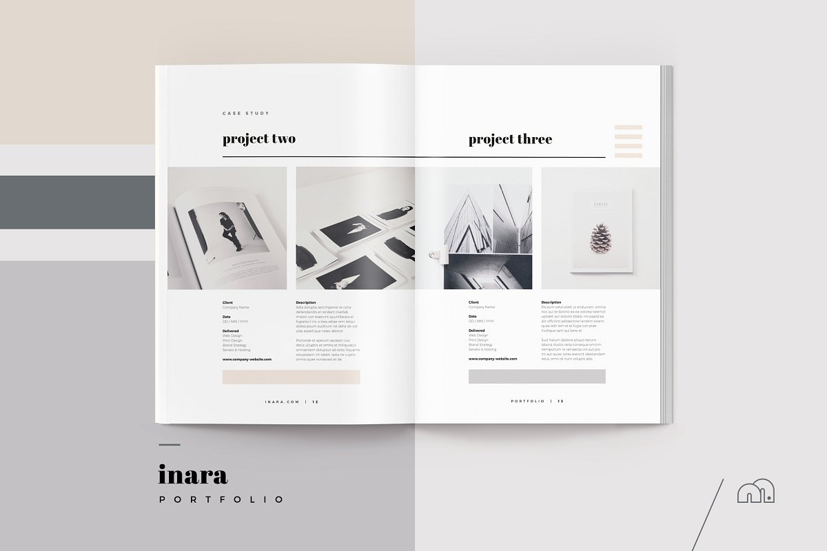 时尚优雅的企业画册模板 Inara – Pitch Pack
