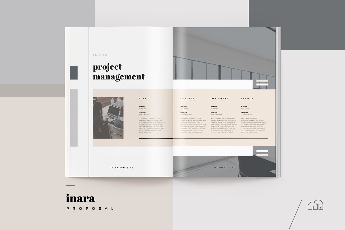 企业项目画册制作模板 Proposal Inara 254