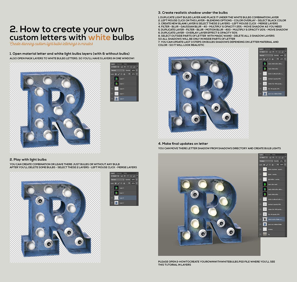 震撼的工业颓废质感的3D立体跑马灯marquee-light