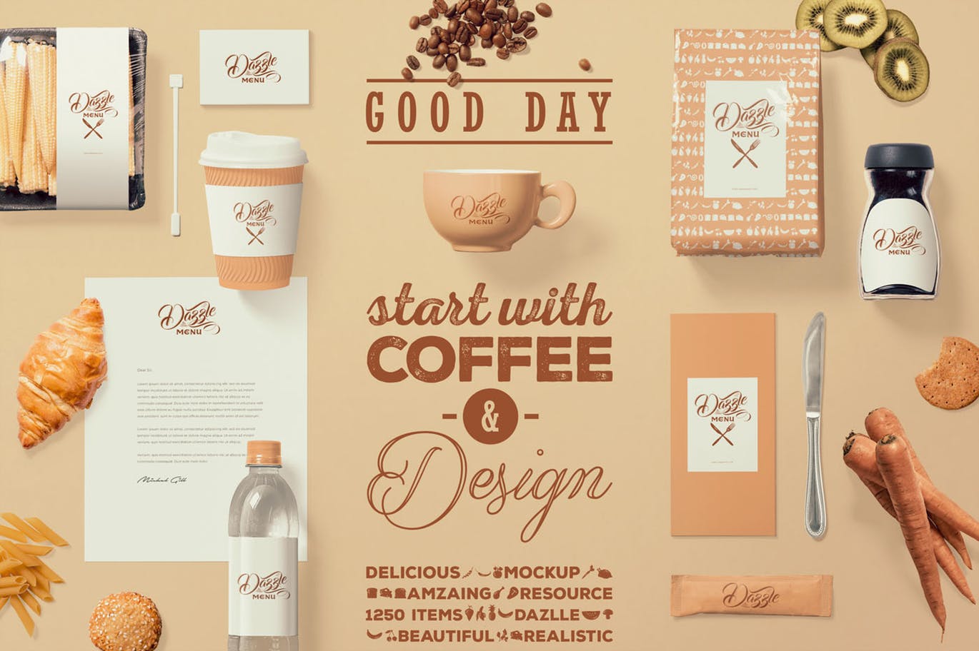 时尚高端优雅的咖啡主题包装设计coffee-themed-b