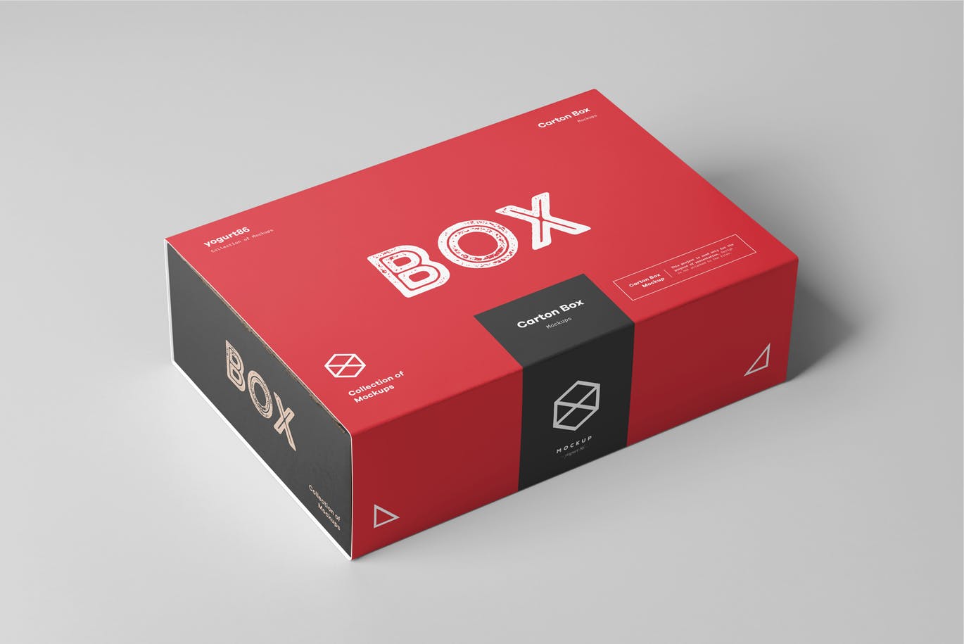 时尚高端高品质的盒子包装carton-box-mock-up