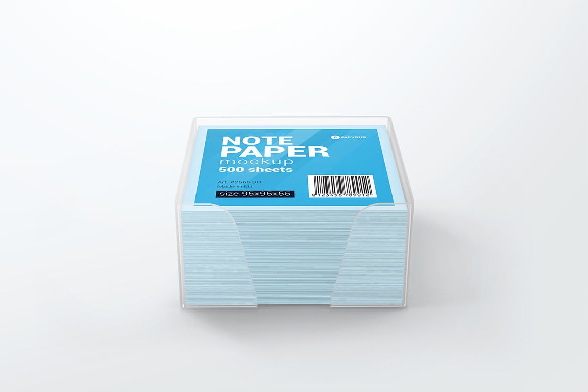 高品质的正方形便签塑料盒包装note-paper-cube-
