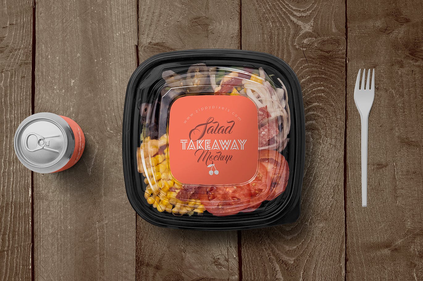 外卖包装快餐盒设计VI样机展示模型5-food-box-br