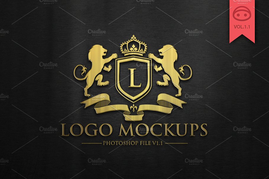 高端logo设计展示样机 Logo Mock-Up #140