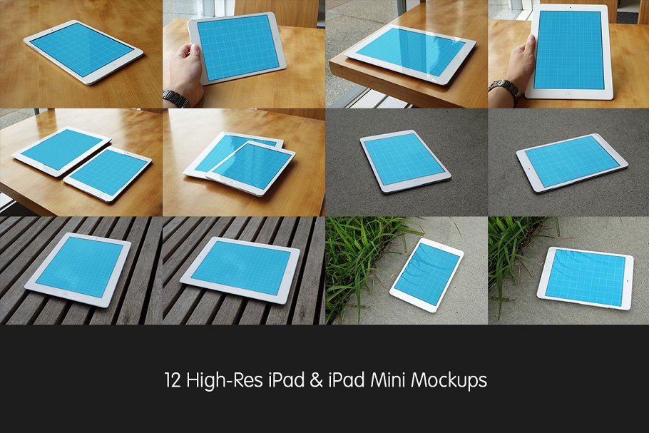 逼真的iPad和iPad mini样机 Realistic