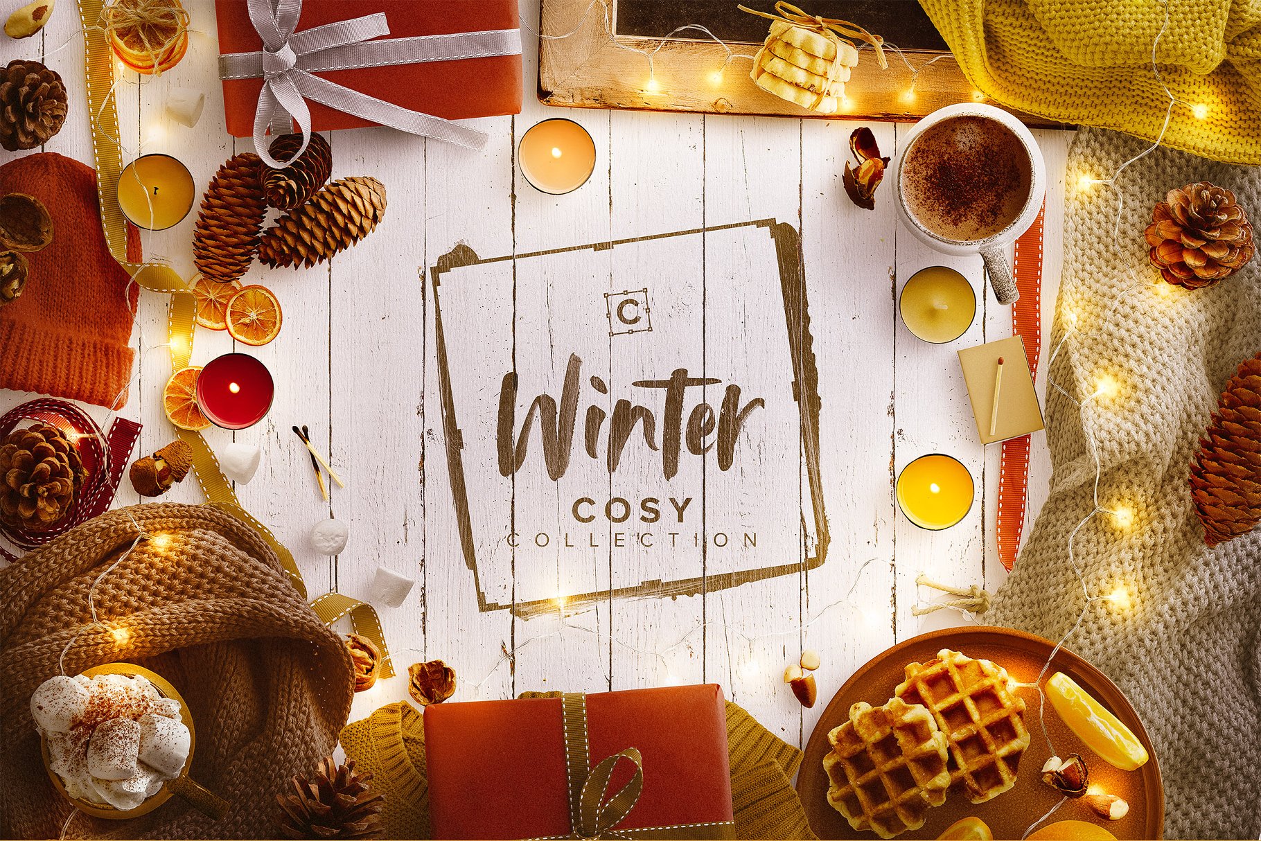 超值的冬季素材包合集 Winter Cosy Collect
