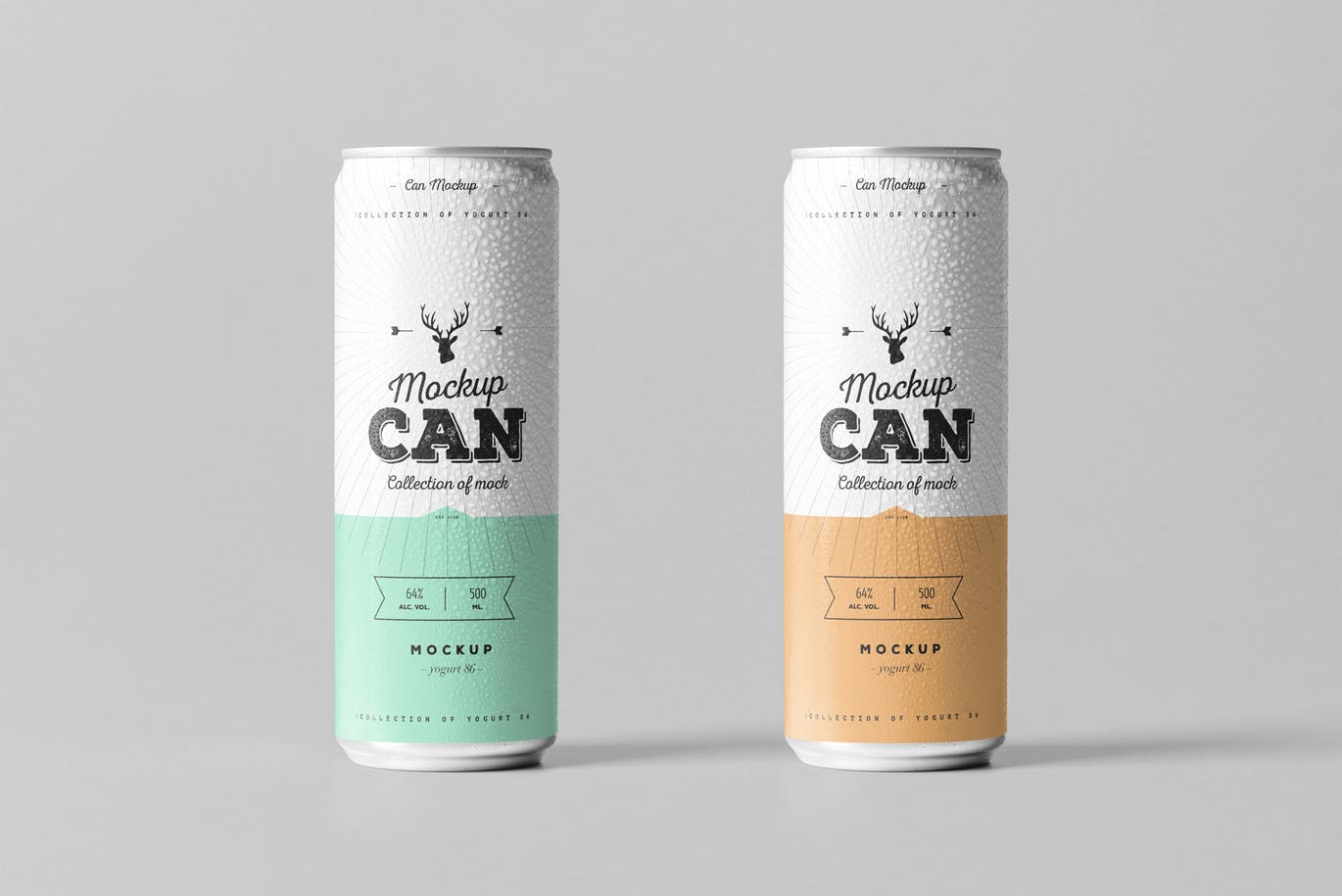 高品质的500ML可乐啤酒易拉罐包装设计can-mock #