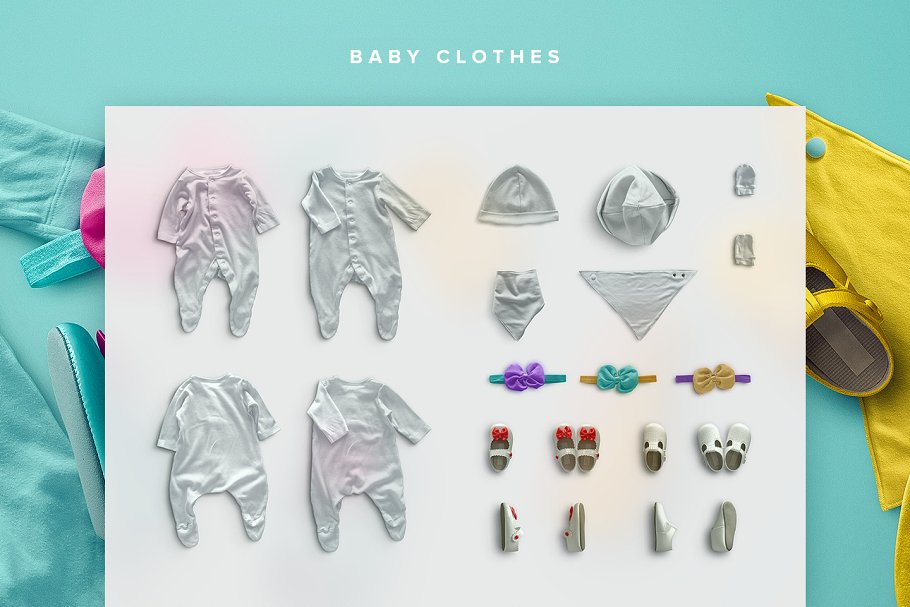 婴儿用品相关的样机素材 Baby Edition – Cus