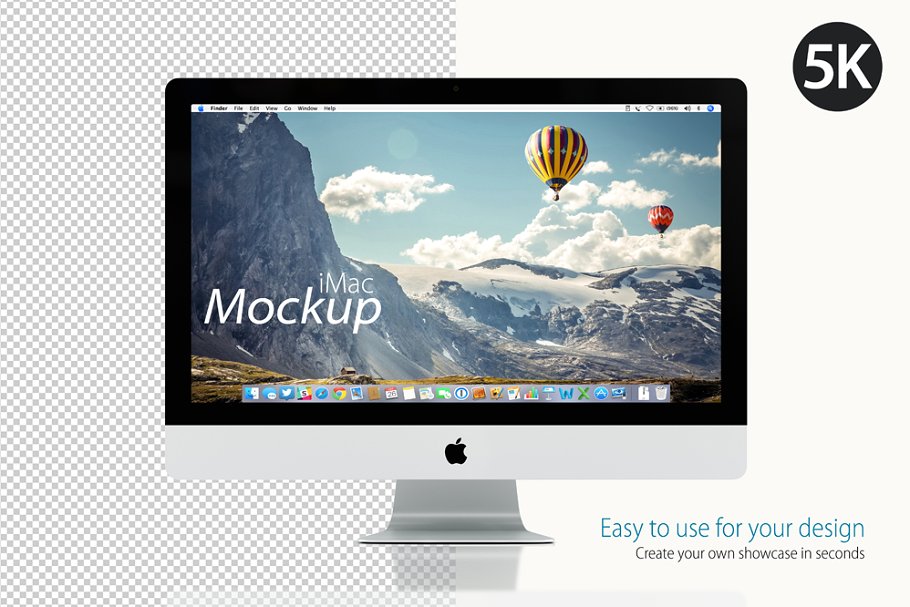 苹果iMac样机 Apple iMac Mockup on