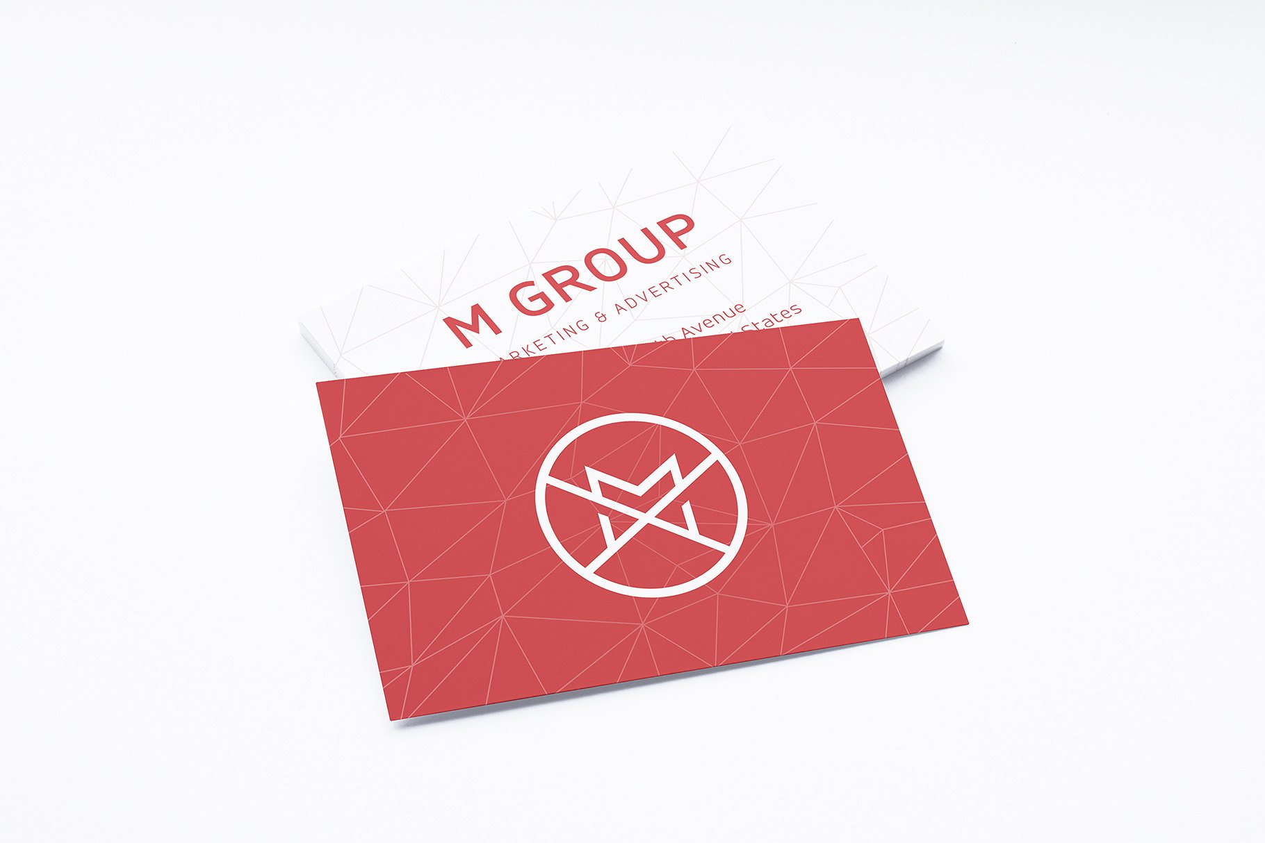 商业卡片样机 Close-up Business Cards