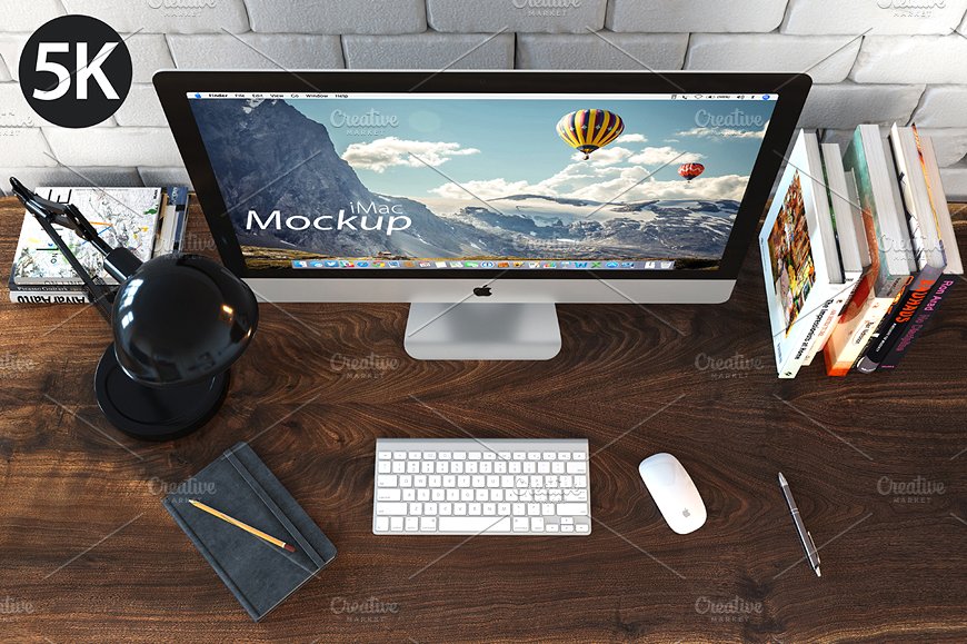 iMac苹果一体机样机工作室场景素材 iMac Mockup