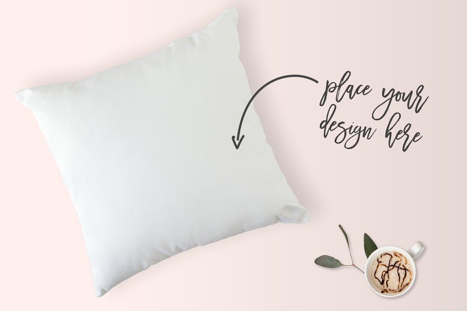 方向抱枕样机 Throw Pillow Mockup #93