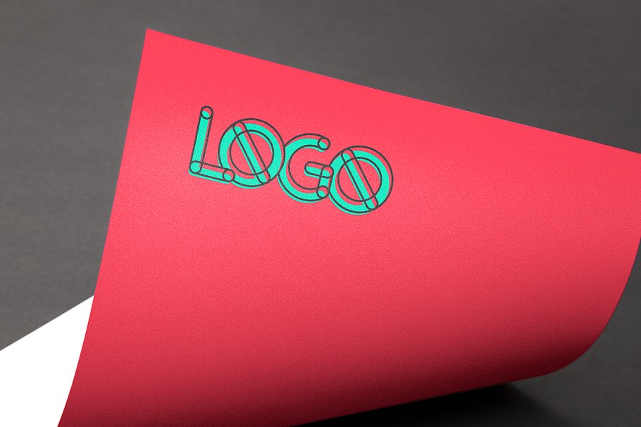 LOGO设计配色展示样机 Full-Color Logo M