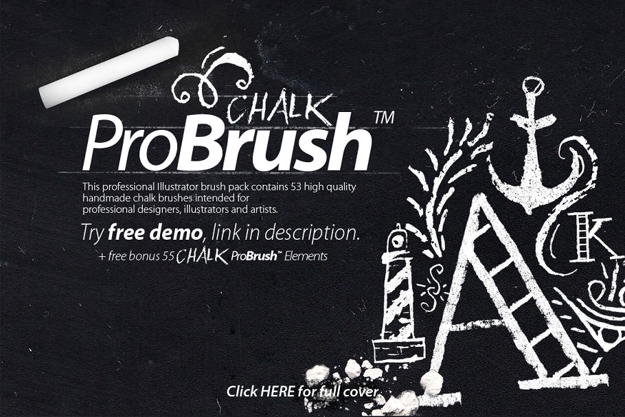 粉笔笔刷元素 Chalk ProBrush Bonus El
