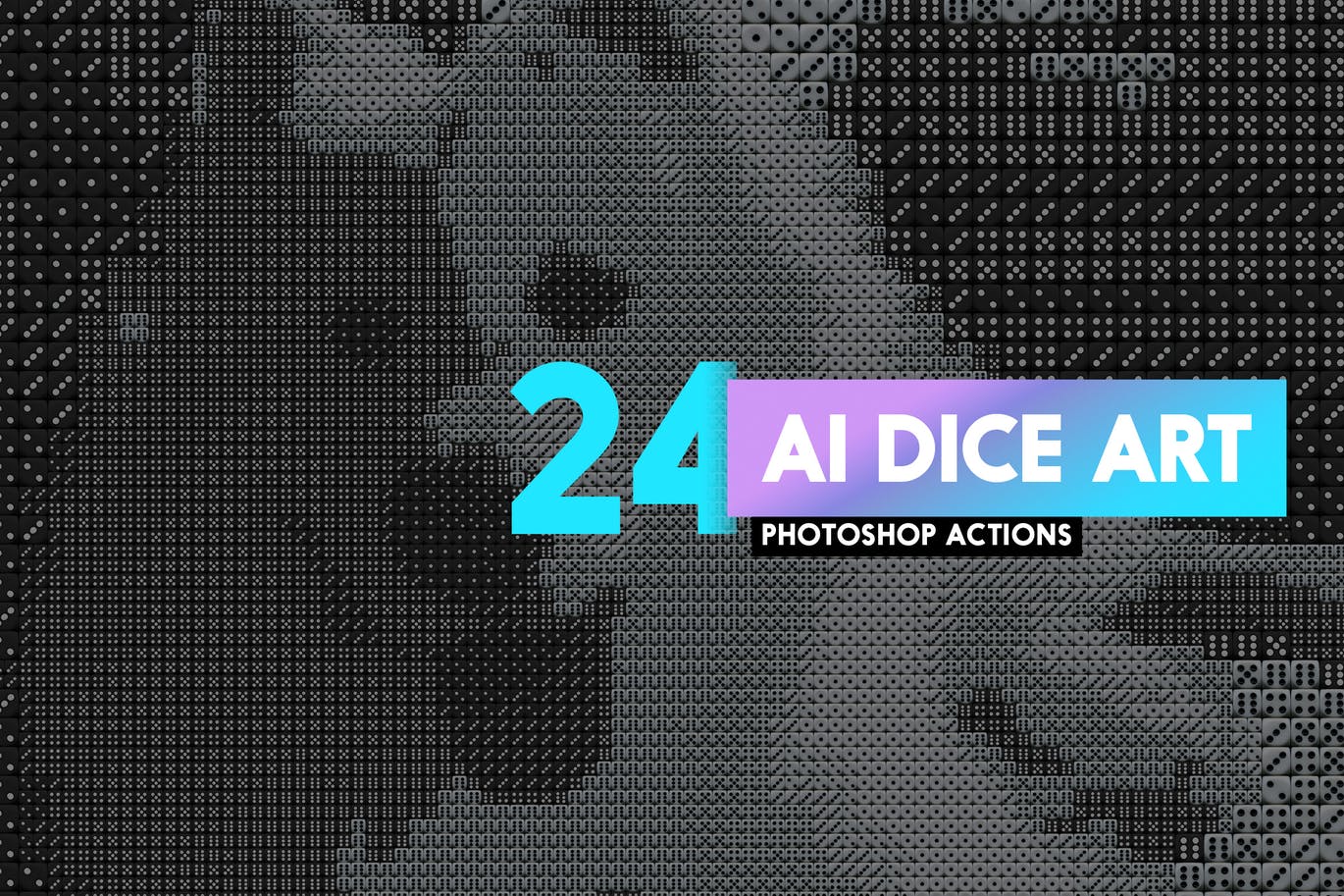 24个神奇的将图像一键转换成色子元素ai-dice-phot