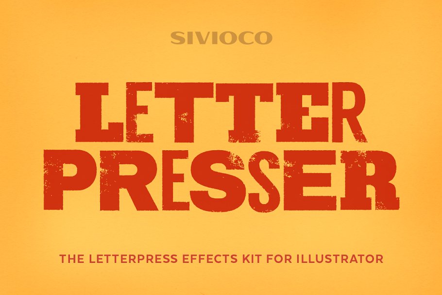 凸版印刷效果 Letterpresser #123596
