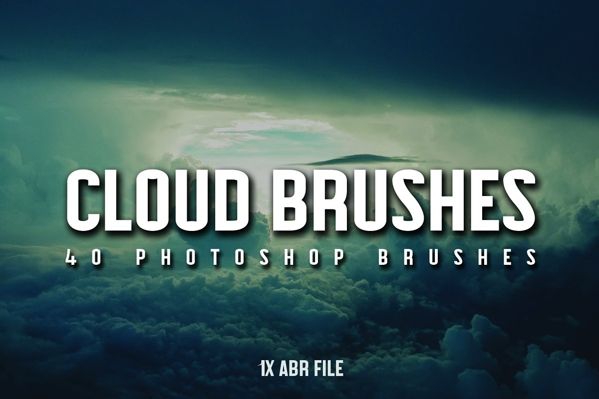 逼真的Photoshop云朵笔刷Cloud Brushes