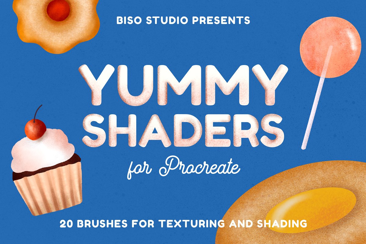 美味着色器Procreate笔刷套装 Yummy Shade