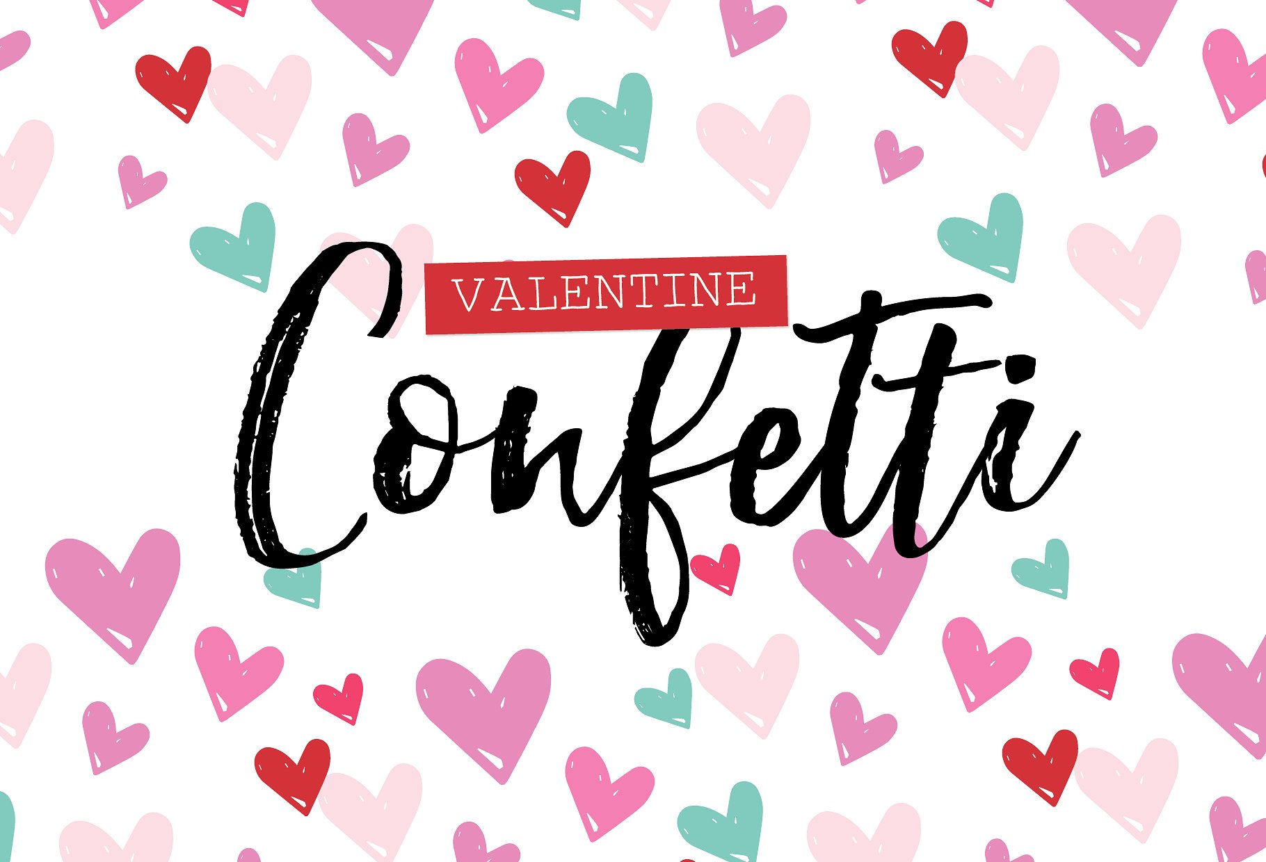 情人节爱心笔刷下载 Valentine Confetti K